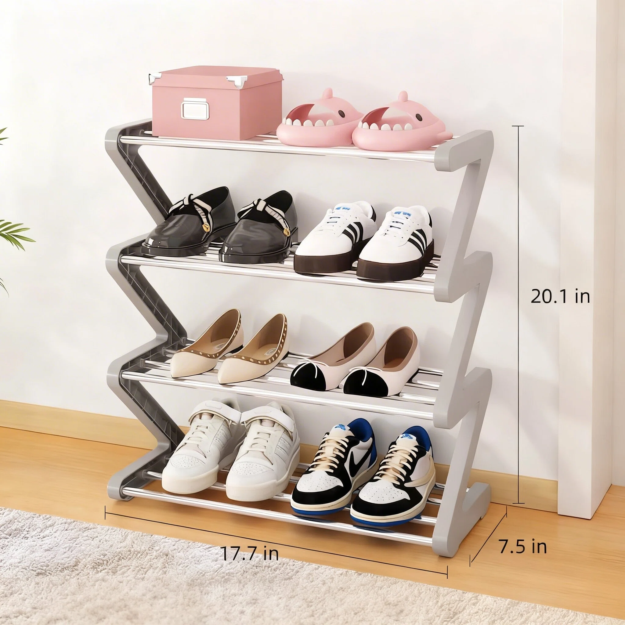 Creative Z-Shape Multi-Layer Shoe Rack