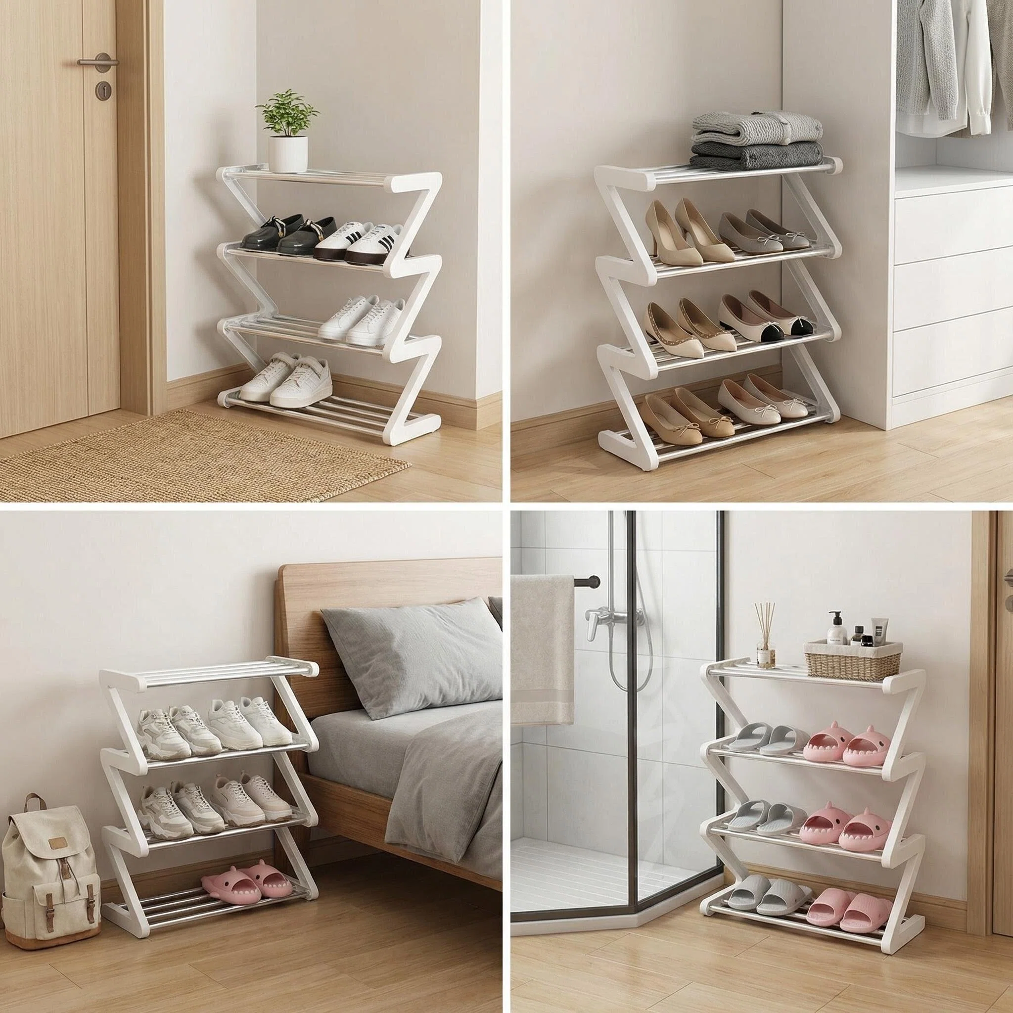 Creative Z-Shape Multi-Layer Shoe Rack