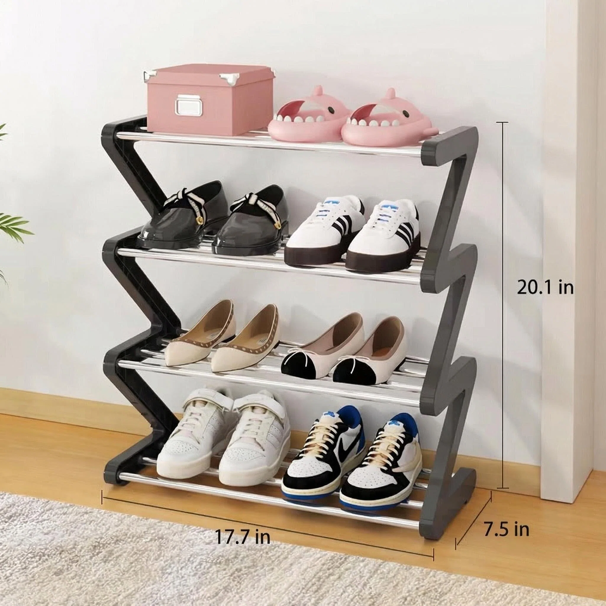 Creative Z-Shape Multi-Layer Shoe Rack