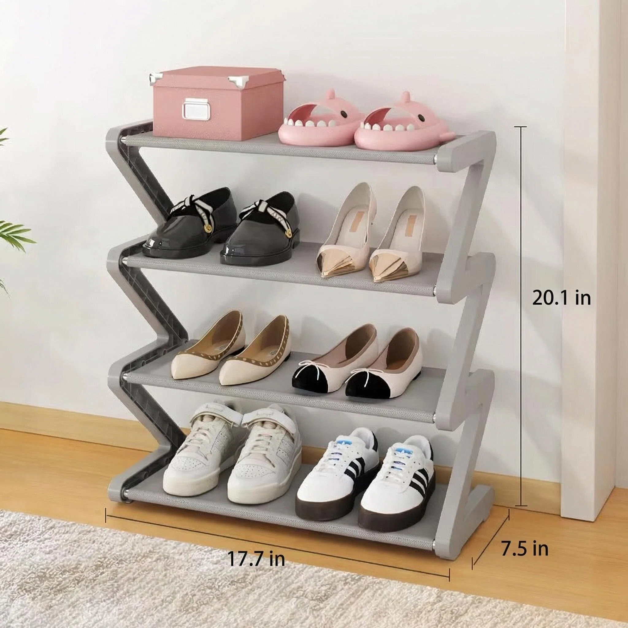 Creative Z-Shape Multi-Layer Shoe Rack