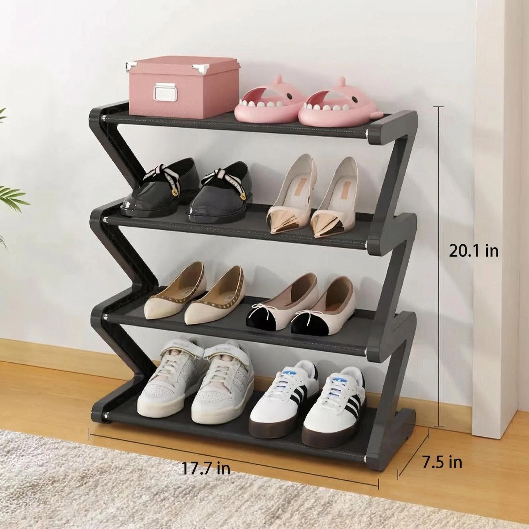 Creative Z-Shape Multi-Layer Shoe Rack